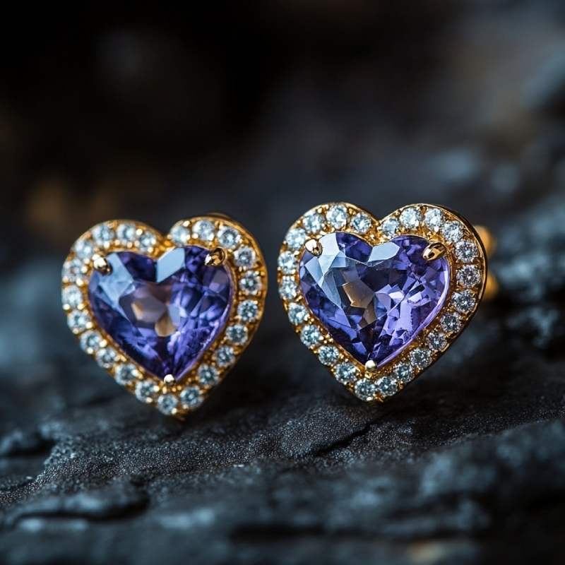 4ct Heart-shaped Halo Stud Earrings Iced Out Shine With Street Luxury