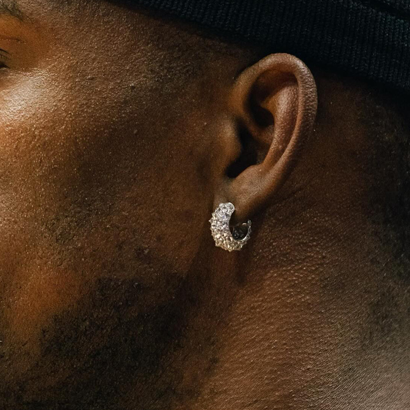 Iced Out Out Inverted Setting Earrings Moissanite With Street Luxury Shine - Image 5