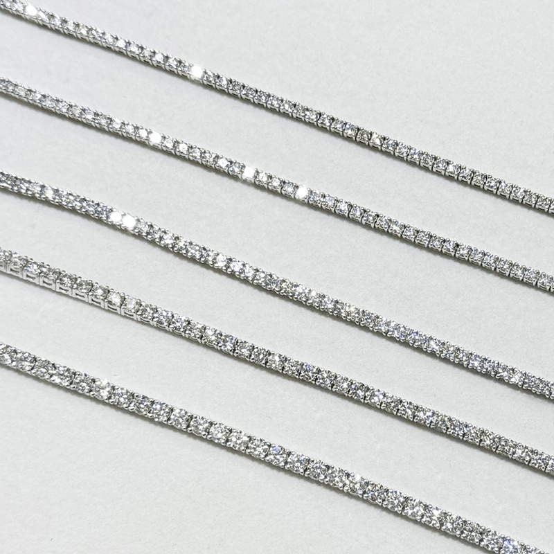 2mm Moissanite S925 Sterling Silver Tennis Bracelet With Iced Out Shine - Image 8