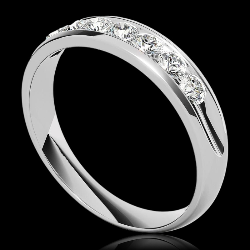 925s & Vvs Moissanite 3mm Round Cut Diamond Men's Engagement Ring Iced Out - Image 6