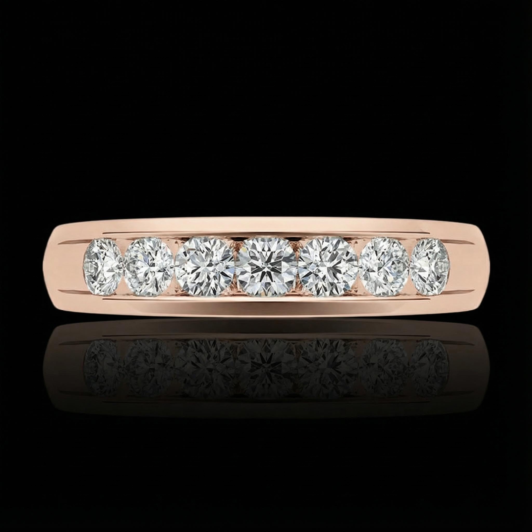 925s & Vvs Moissanite 3mm Round Cut Diamond Men's Engagement Ring Iced Out - Image 10