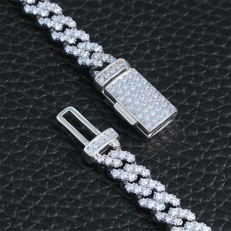 925s & Vvs Moissanite 6mm Cuban Link Chain With Cuban Chain Shine - Image 10