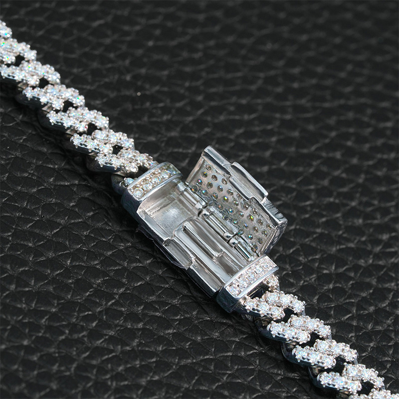 925s & Vvs Moissanite 6mm Cuban Link Chain With Cuban Chain Shine - Image 11