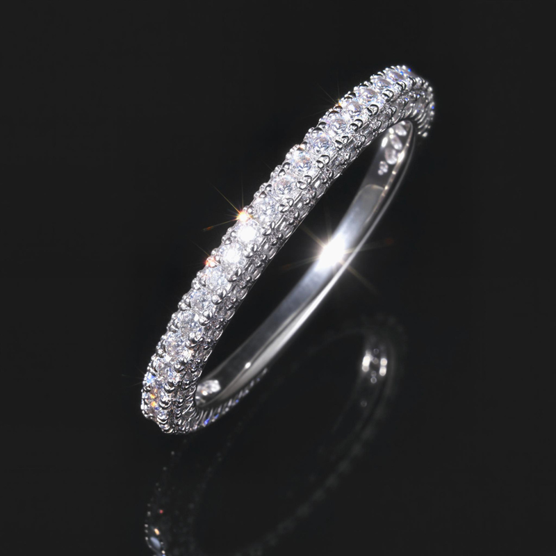 925s & Vvs Moissanite Sparkling Brilliance Ring With Iced Out Shine - Image 5
