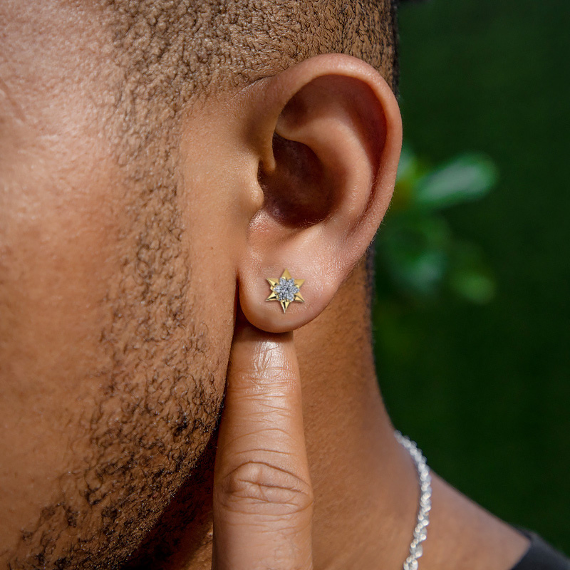 925s & Vvs Moissanite The Star Of David Earrings With Iced Out Shine - Image 3