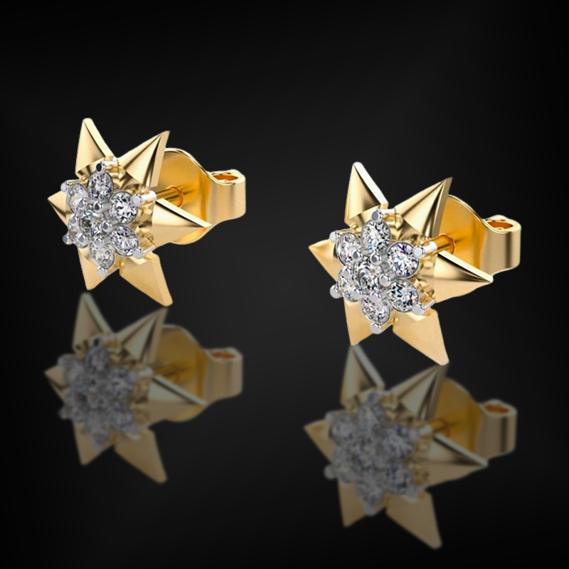925s & Vvs Moissanite The Star Of David Earrings With Iced Out Shine - Image 4