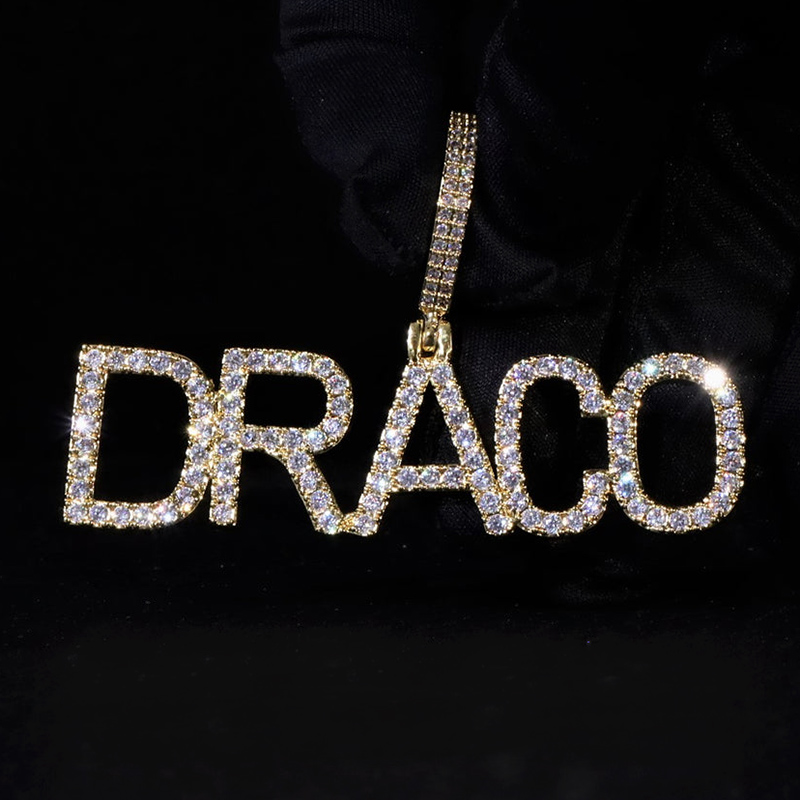 925s & Vvs Moissanite Custom Name Pendant Iced Out Shine With Street Luxury - Image 5