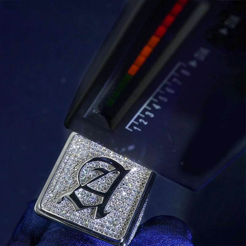 925s & Vvs Moissanite Old English Font 26 Initial Letters Ring Iced Out - Image 3