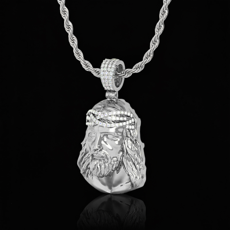 925s & Vvs Moissanite Jesus Pendant Iced Out Shine With Street Luxury - Image 4
