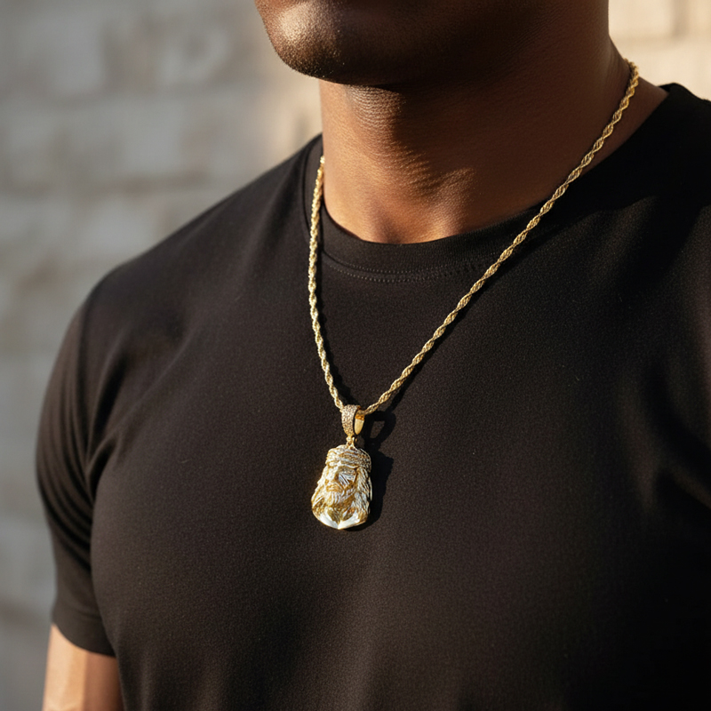 925s & Vvs Moissanite Jesus Pendant Iced Out Shine With Street Luxury - Image 6