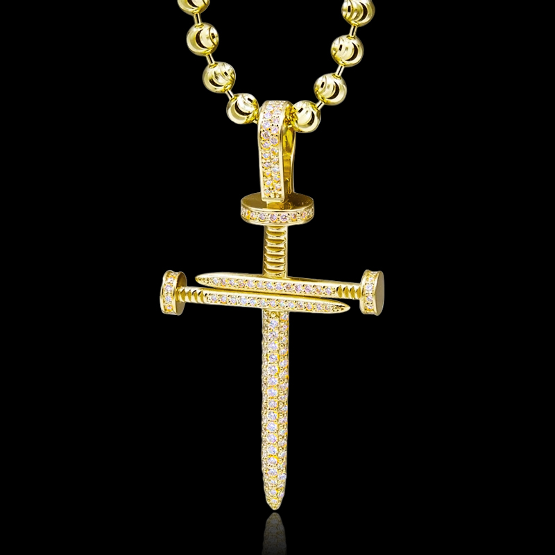 925s & Vvs Moissanite Nail Cross Pendant Iced Out Shine With Street Luxury - Image 5