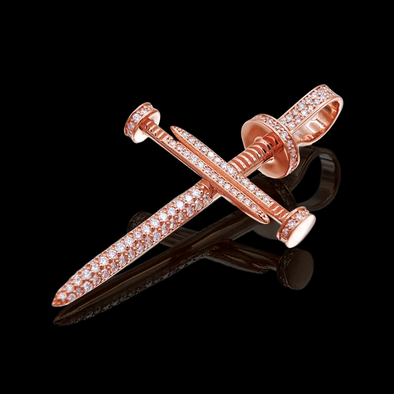 925s & Vvs Moissanite Nail Cross Pendant Iced Out Shine With Street Luxury - Image 6