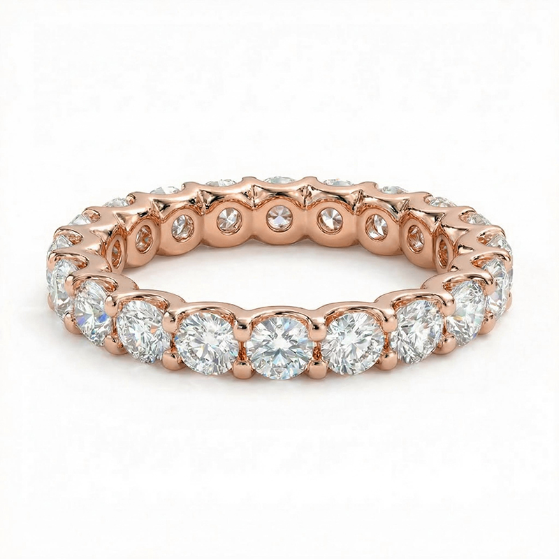925s & Vvs Moissanite 1.5mm/2mm/3mm Eternity Band Ring Iced Out - Image 13