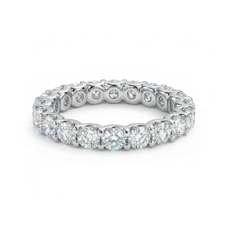 925s & Vvs Moissanite 1.5mm/2mm/3mm Eternity Band Ring Iced Out