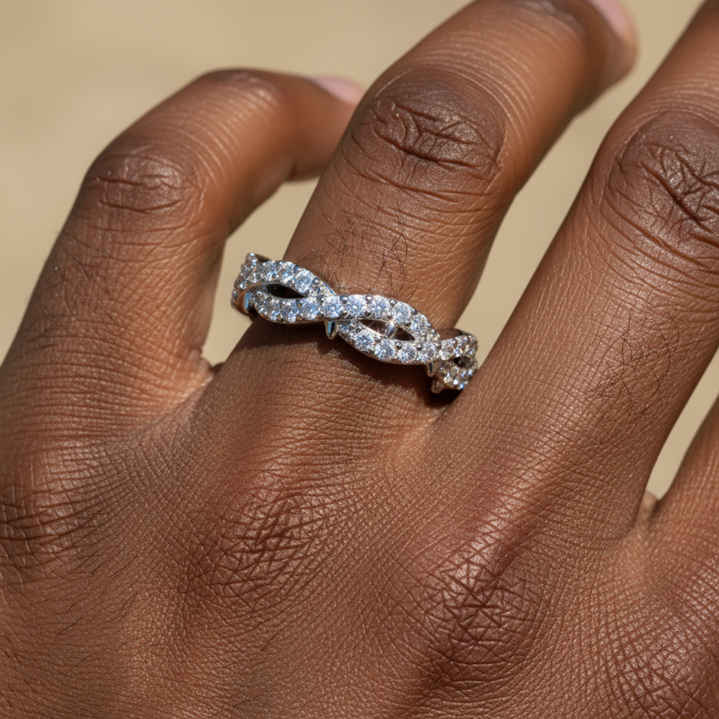 925s & Vvs Moissanite Diamond Thorn Ring Iced Out Shine With Street Luxury - Image 4