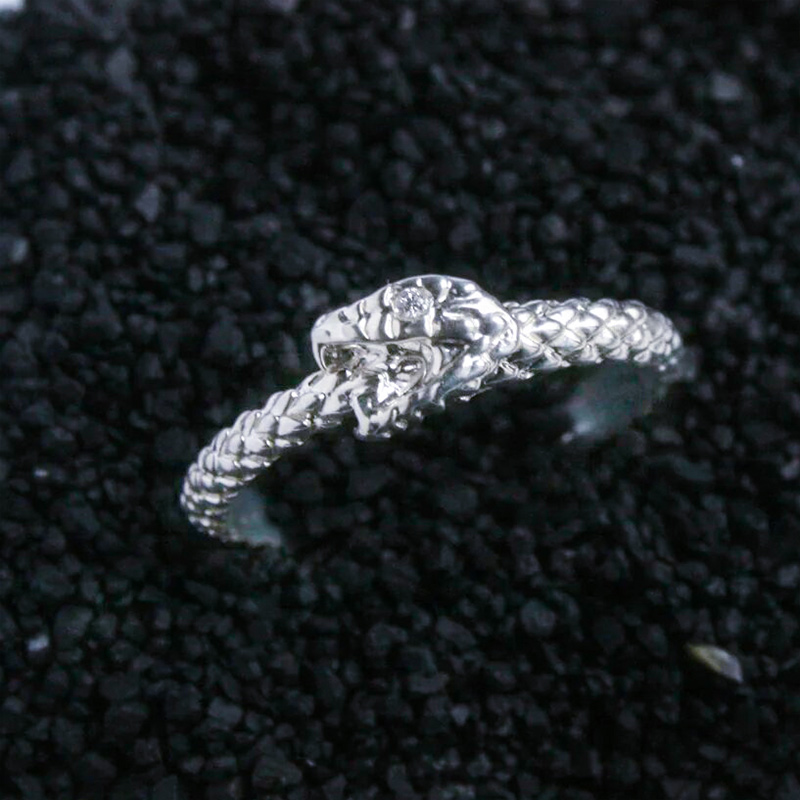 925s & Vvs Moissanite Ouroboros Ring Iced Out Shine With Street Luxury - Image 3