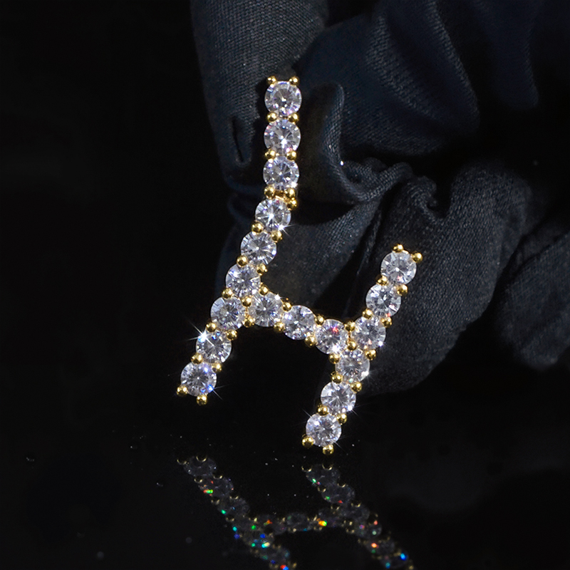 925s & Vvs Moissanite 3mm Diamond Name Pendant With Iced Out Shine - Image 6