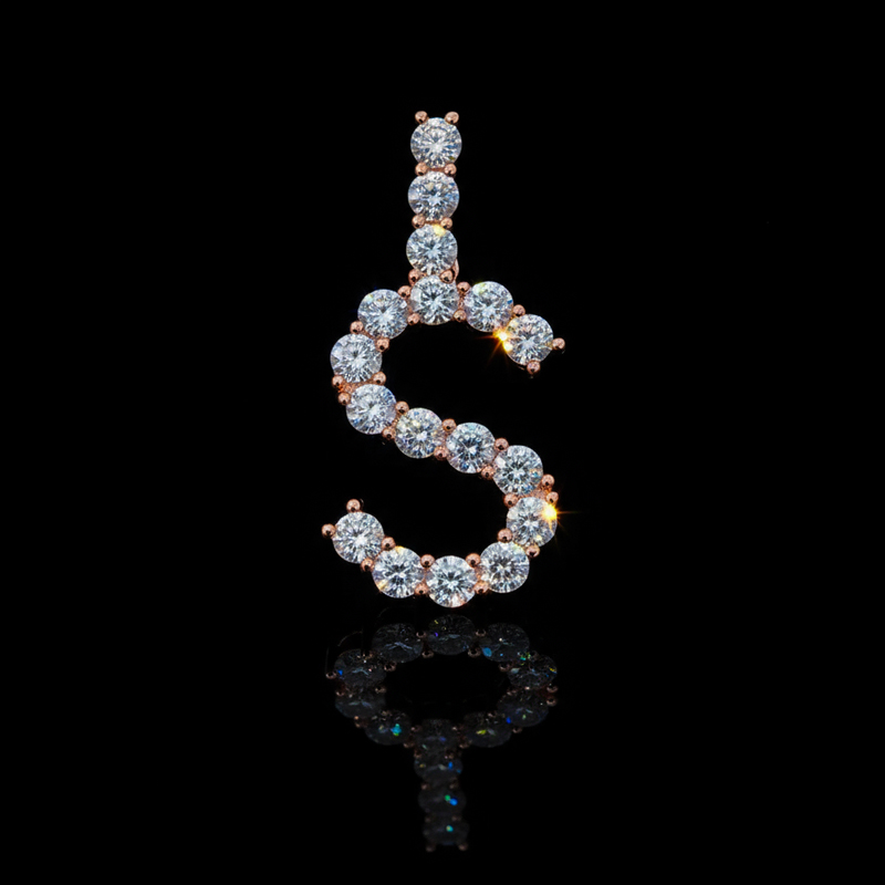 925s & Vvs Moissanite 3mm Diamond Name Pendant With Iced Out Shine - Image 7