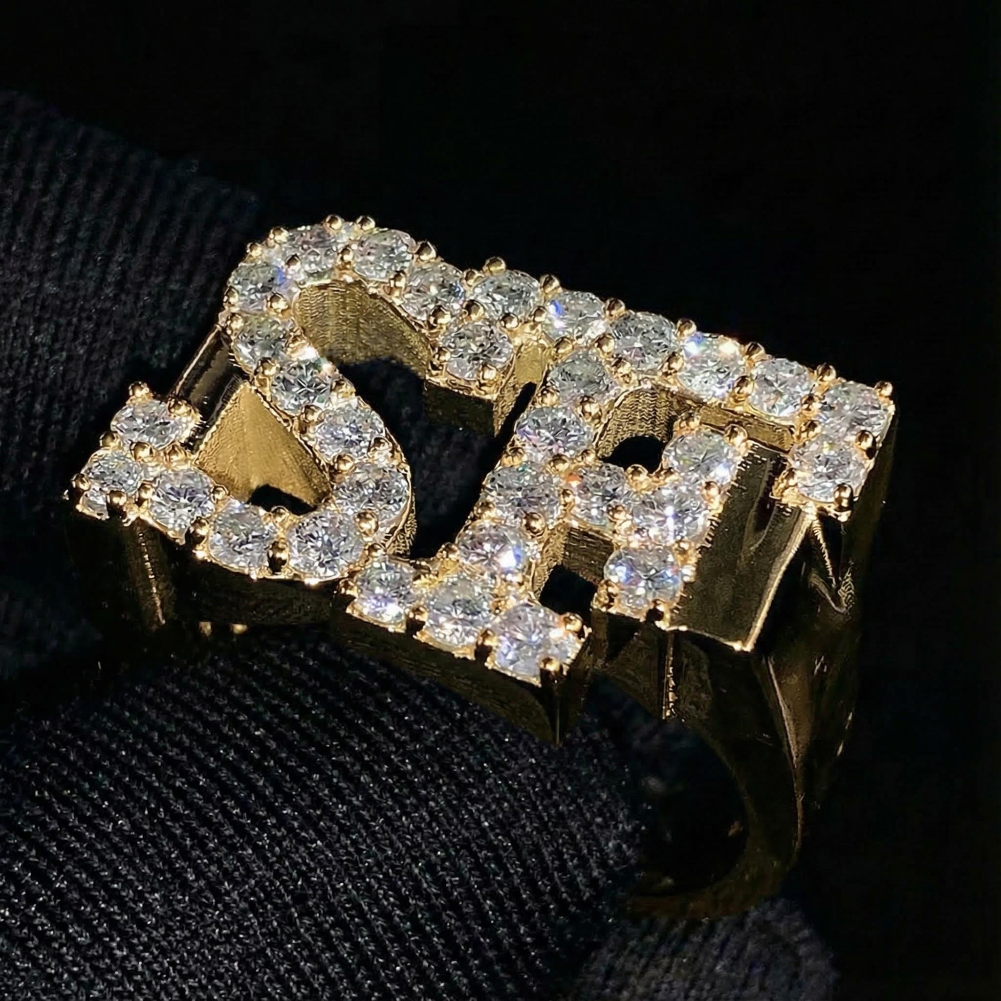 925s & Vvs Moissanite Custom Name Ring Iced Out Shine With Street Luxury - Image 5