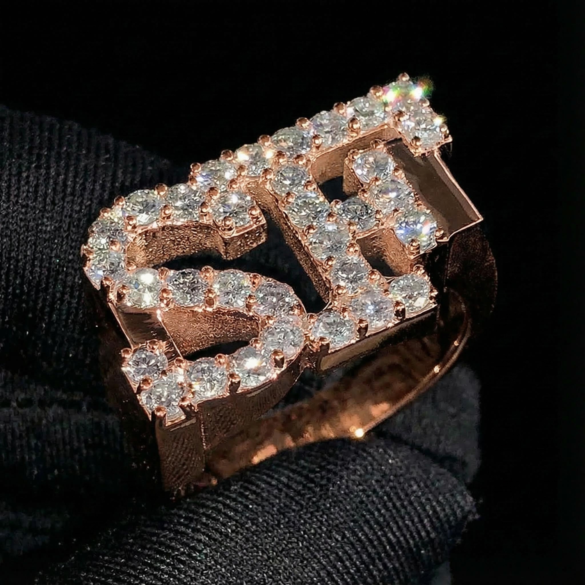 925s & Vvs Moissanite Custom Name Ring Iced Out Shine With Street Luxury - Image 6
