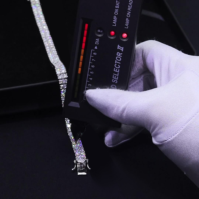 6mm 925s & Vvs Moissanite 2 Row Tennis Bracelet With Iced Out Shine - Image 3