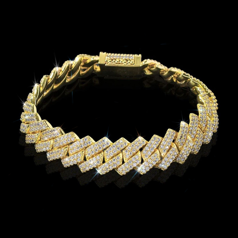 8mm-20mm 925s & Vvs Moissanite Prong Cuban Link Bracelet Iced Out - Image 9