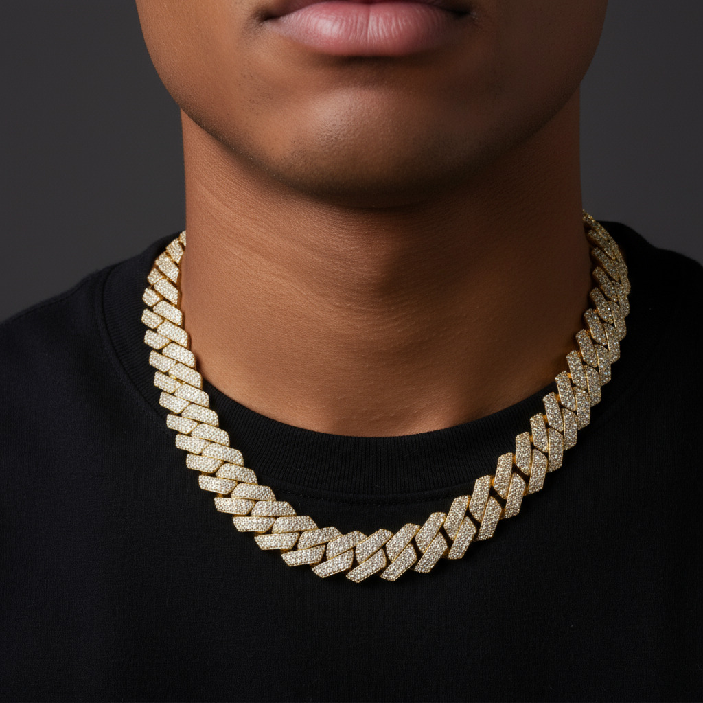 8mm-20mm 925s & Vvs Moissanite Prong Cuban Link Chain Cuban Chain - Image 6