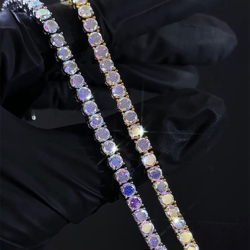 4mm Colorful Tennis Bracelet Iced Out With Bold Statement Appeal - Image 6
