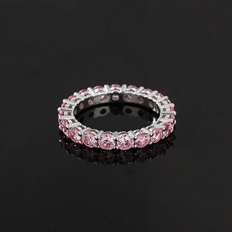 S925 & Moissanite 3mm Round Cut Ring Iced Out Shine With Street Luxury - Image 9