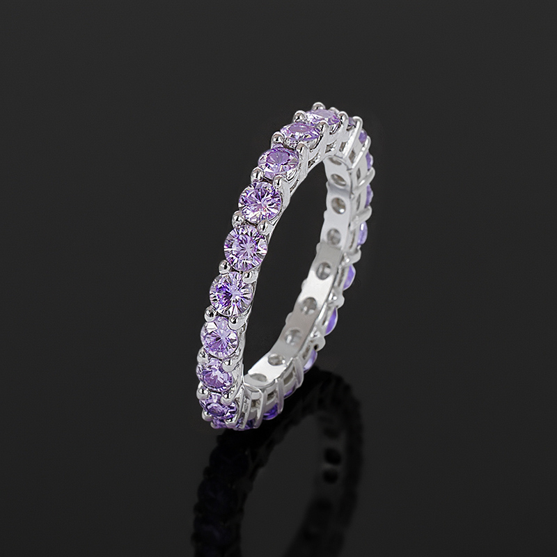 S925 & Moissanite 3mm Round Cut Ring Iced Out Shine With Street Luxury - Image 10