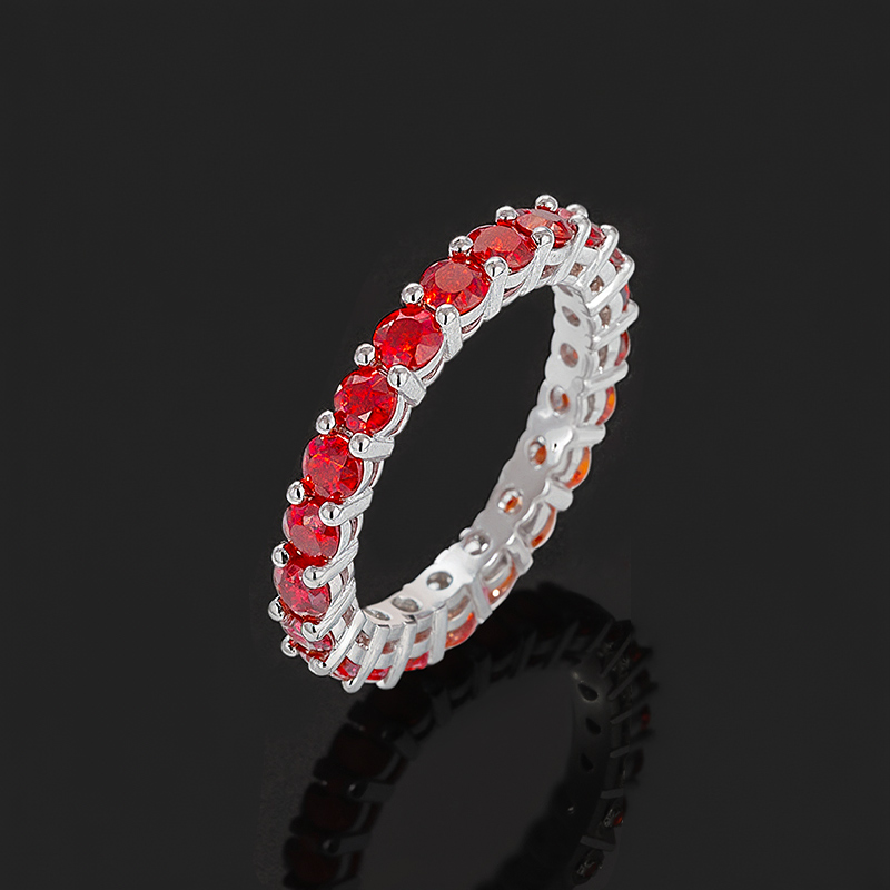 S925 & Moissanite 3mm Round Cut Ring Iced Out Shine With Street Luxury - Image 11