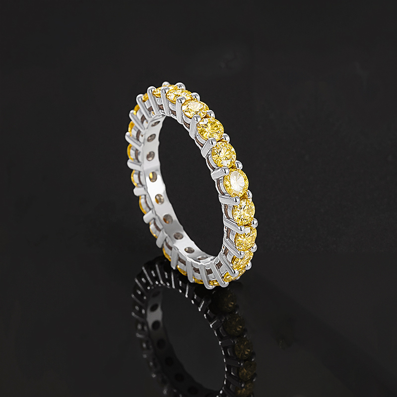 S925 & Moissanite 3mm Round Cut Ring Iced Out Shine With Street Luxury - Image 14