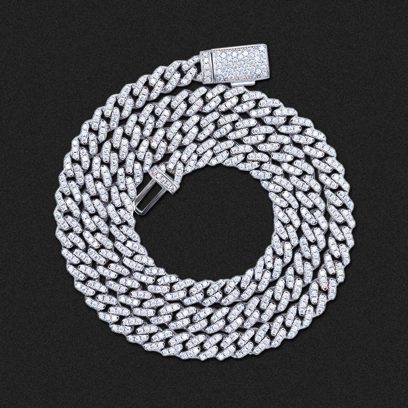 6mm Single Row S925 & Moissanite Diamond Cuban Link Chain Iced Out - Image 6