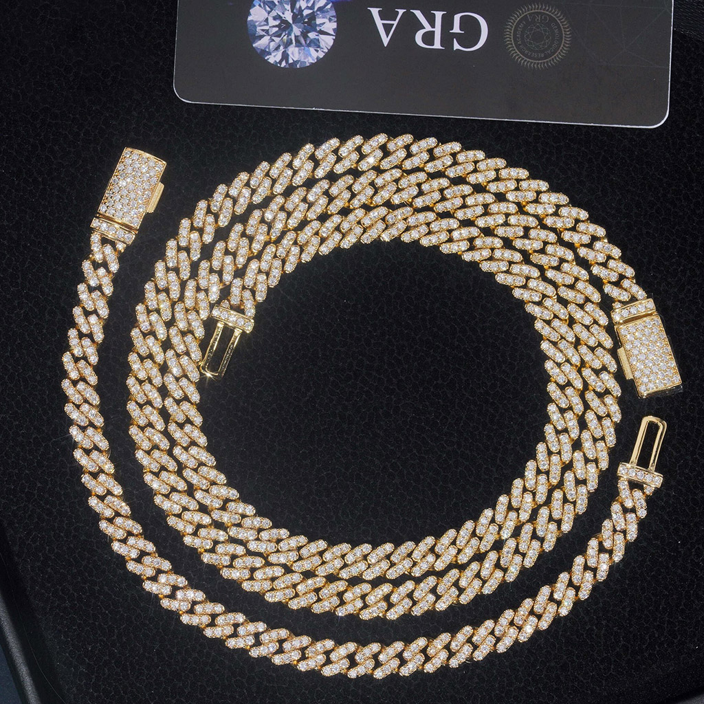 6mm Single Row S925 & Moissanite Diamond Cuban Link Chain Iced Out - Image 7