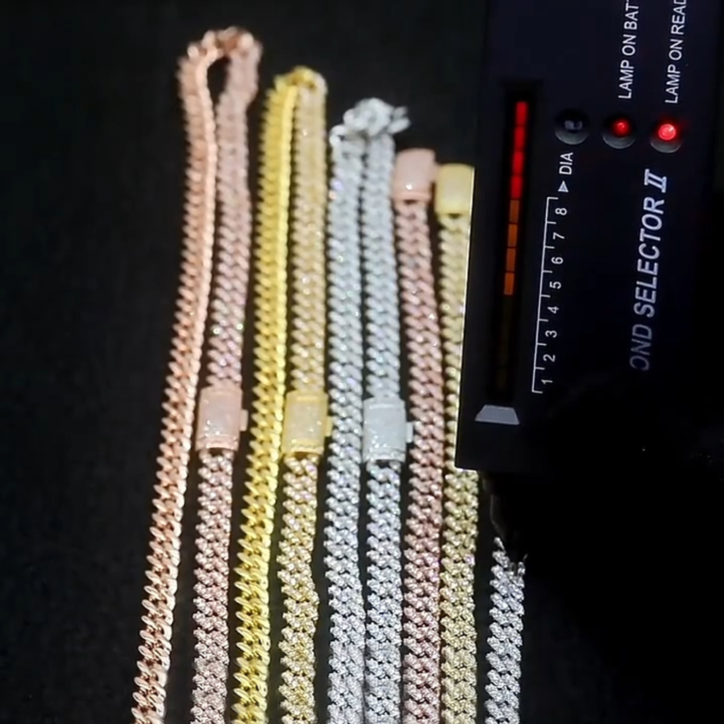 6mm Single Row S925 & Moissanite Diamond Cuban Link Chain Iced Out - Image 8