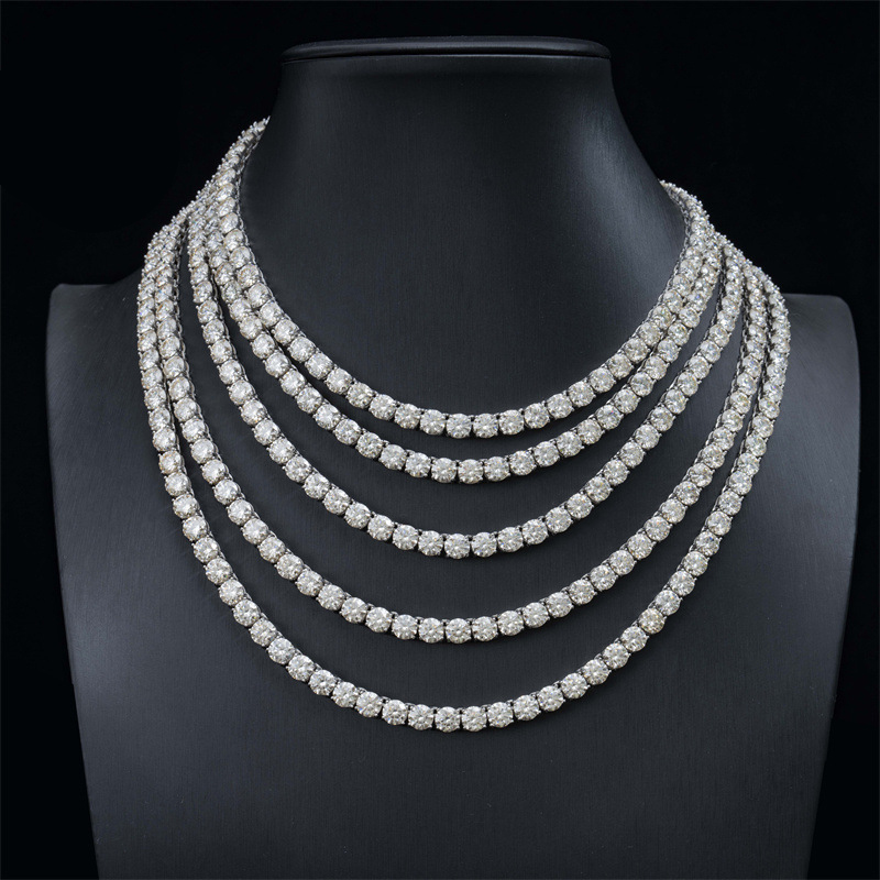 6mm S925 & Moissanite Tennis Chain Iced Out Shine With Street Luxury - Image 3