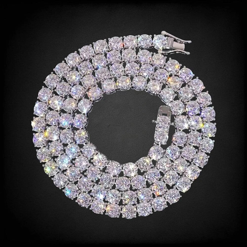 6mm S925 & Moissanite Tennis Chain Iced Out Shine With Street Luxury - Image 5