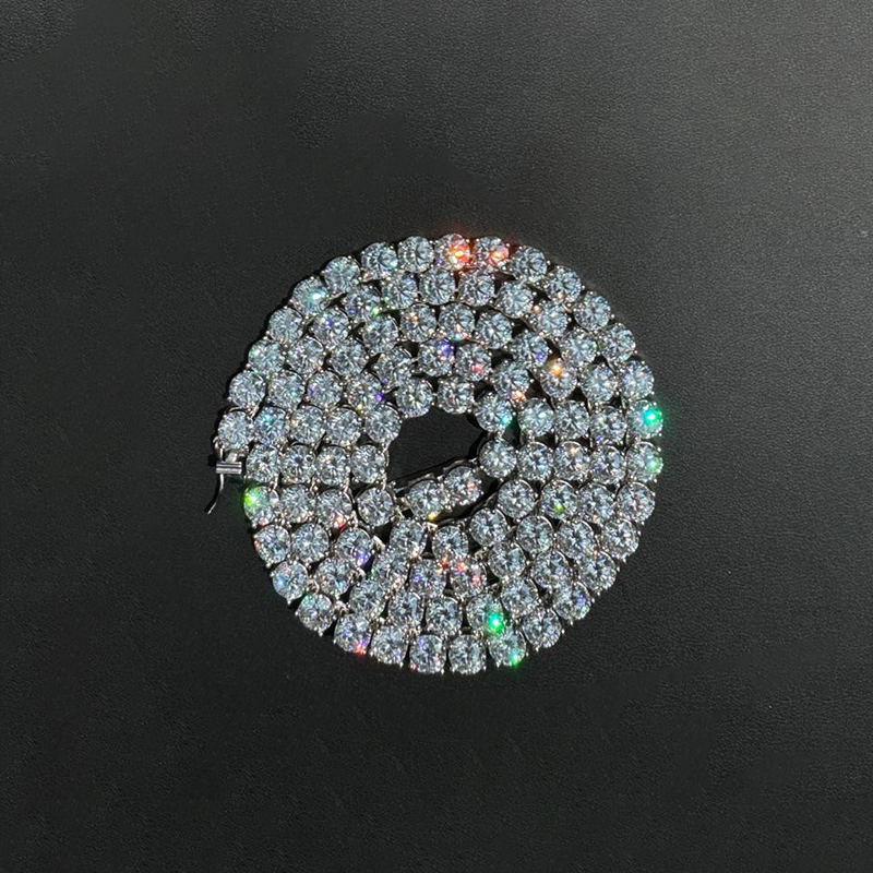 6mm S925 & Moissanite Tennis Chain Iced Out Shine With Street Luxury - Image 6