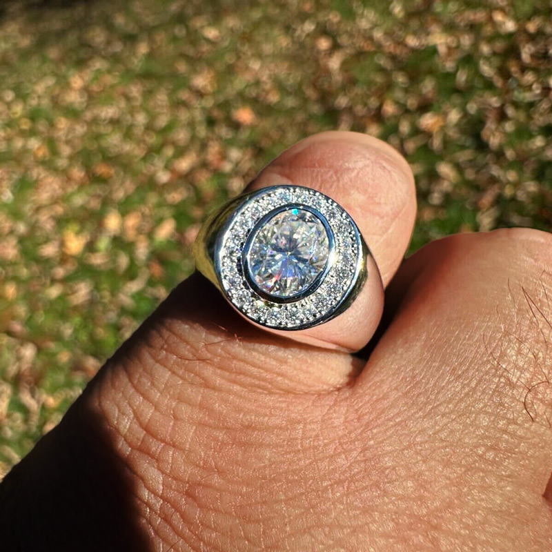 925s & Vvs Moissanite Oval Cut Ring Iced Out Shine With Street Luxury - Image 6