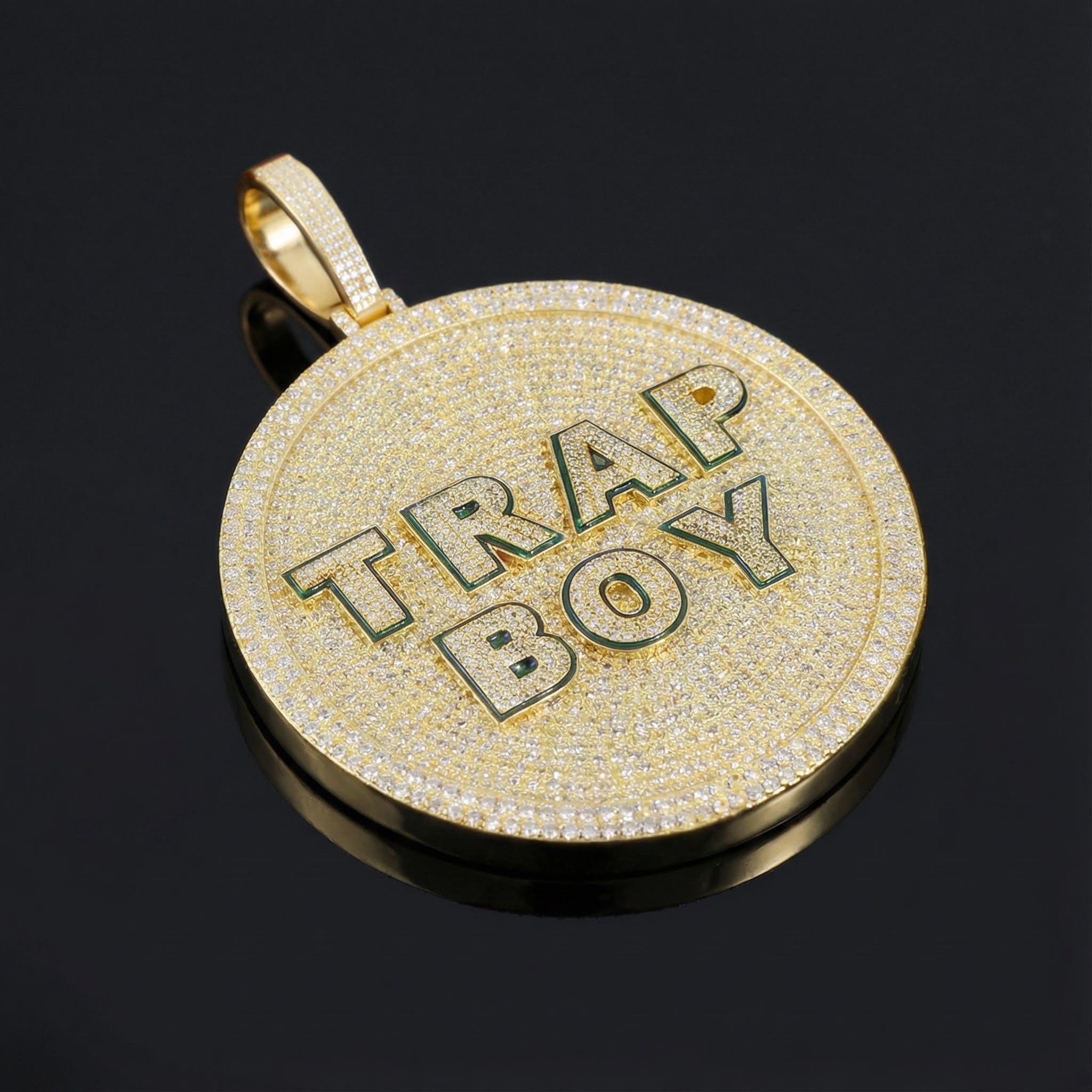 925s & Vvs Moissanite Round Custom Name Pendant With Iced Out Shine - Image 7