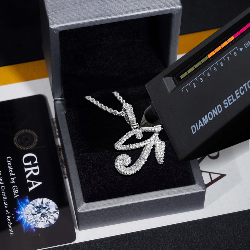 925s & Vvs Moissanite Eye Of Horus Pendant With Street Luxury Shine - Image 4