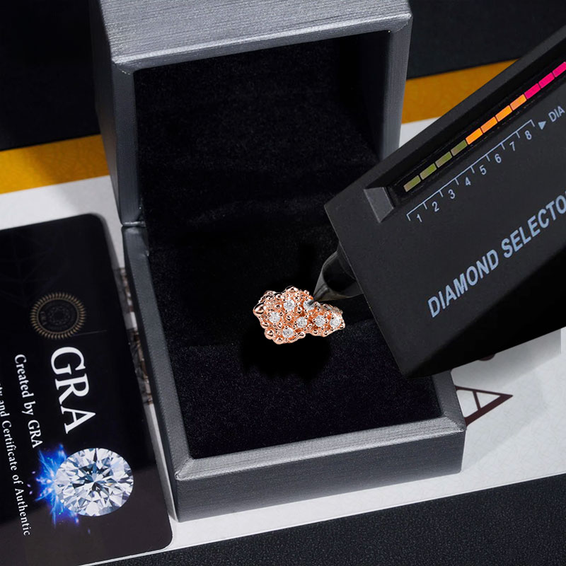 925s & Moissanite Nugget Stud Earrings Iced Out Shine With Street Luxury - Image 5