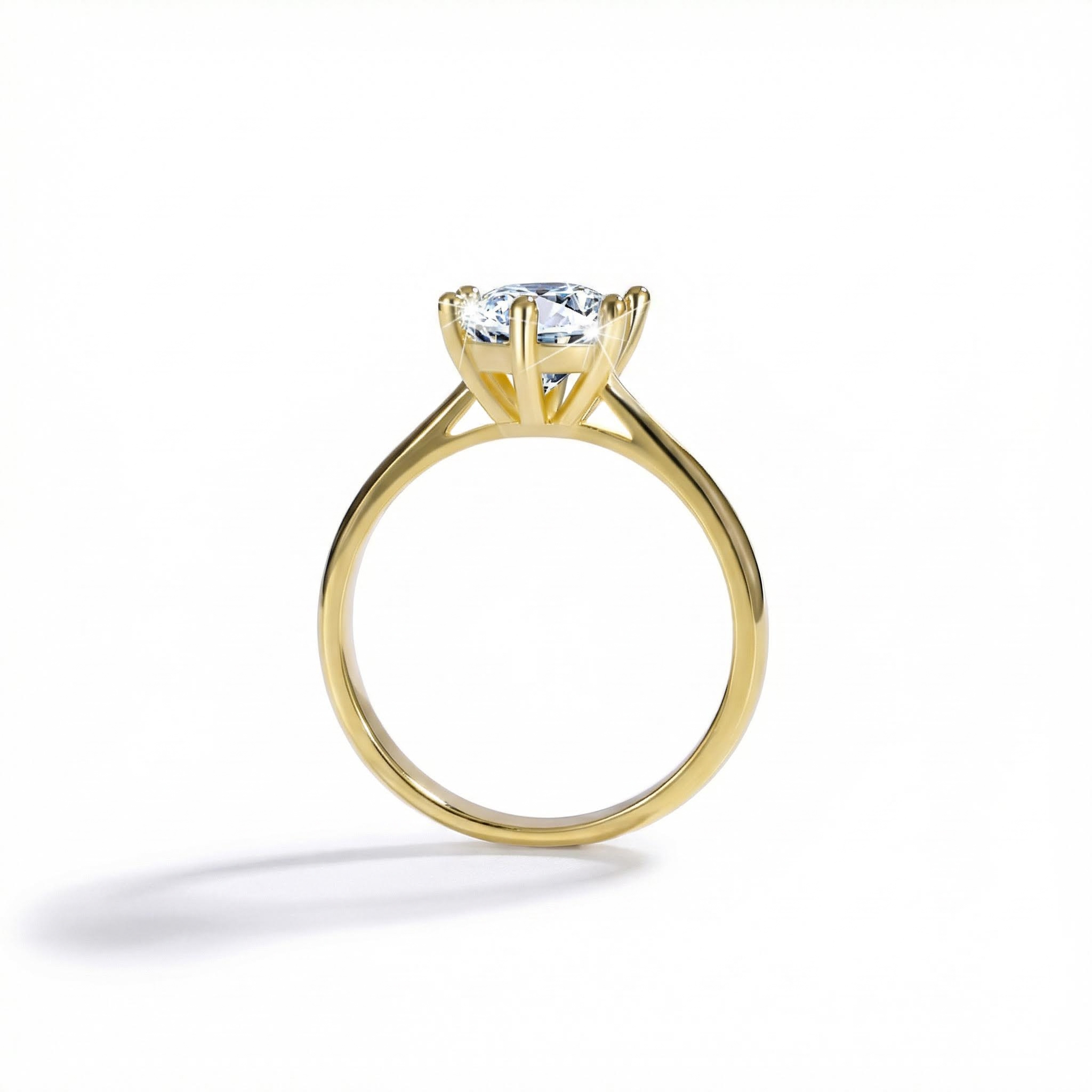 Bold 1ct/2ct/3ct Vvs Moissante S925 Silver 6-claw Solitaire Engagement Ring - Image 6