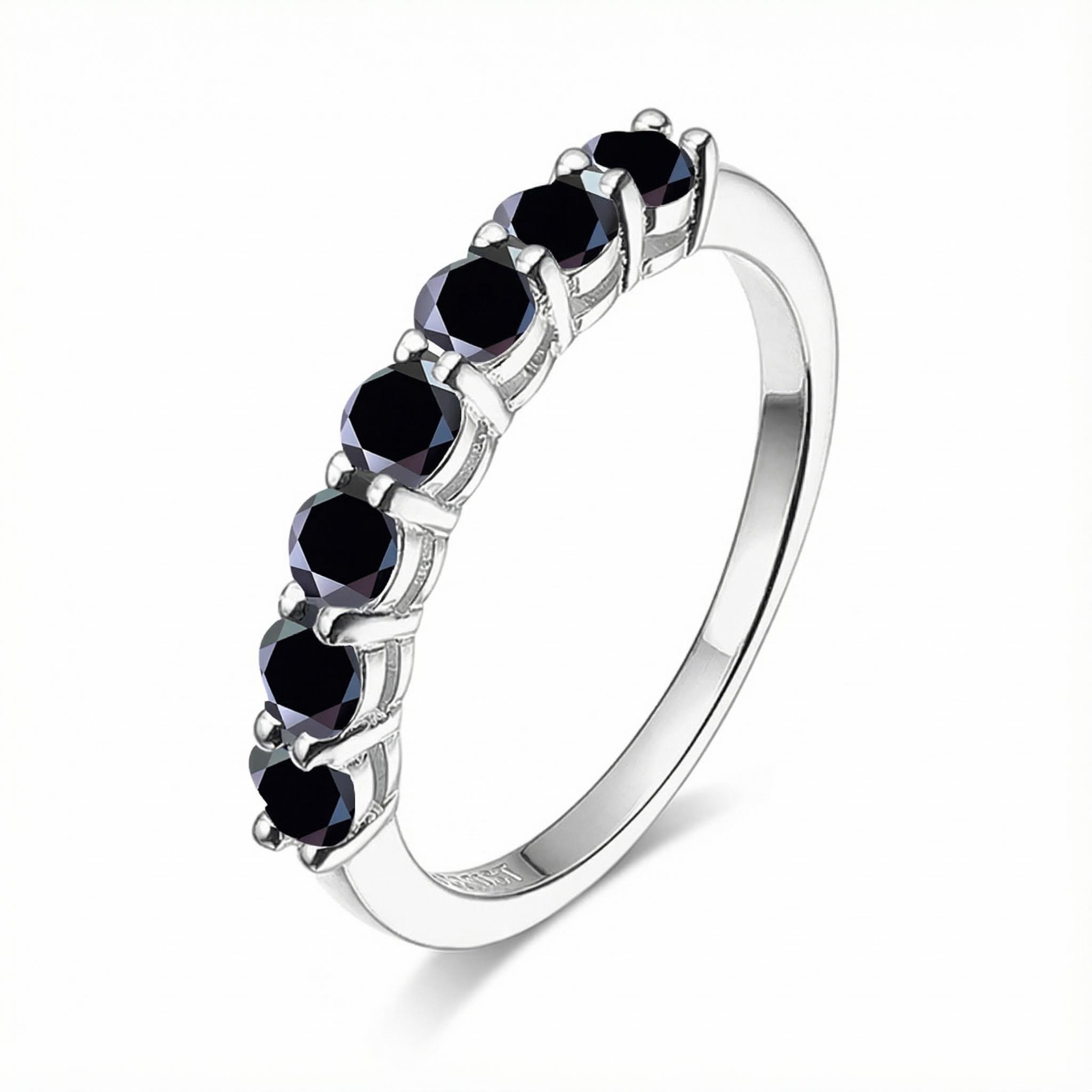 0.7ct Vvs Moissanite S925 Silver Eternity Women Band Iced Out - Image 7