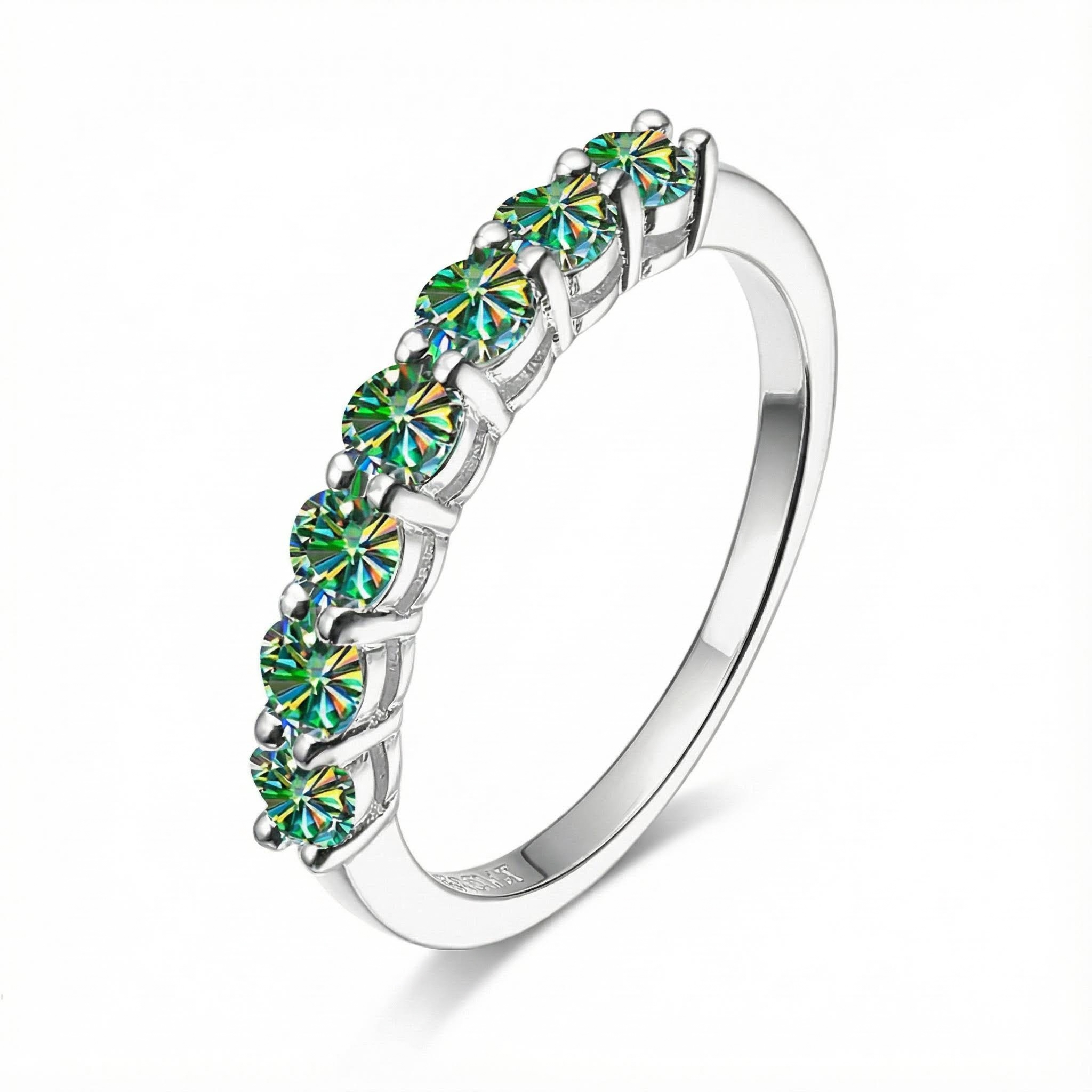 0.7ct Vvs Moissanite S925 Silver Eternity Women Band Iced Out - Image 10
