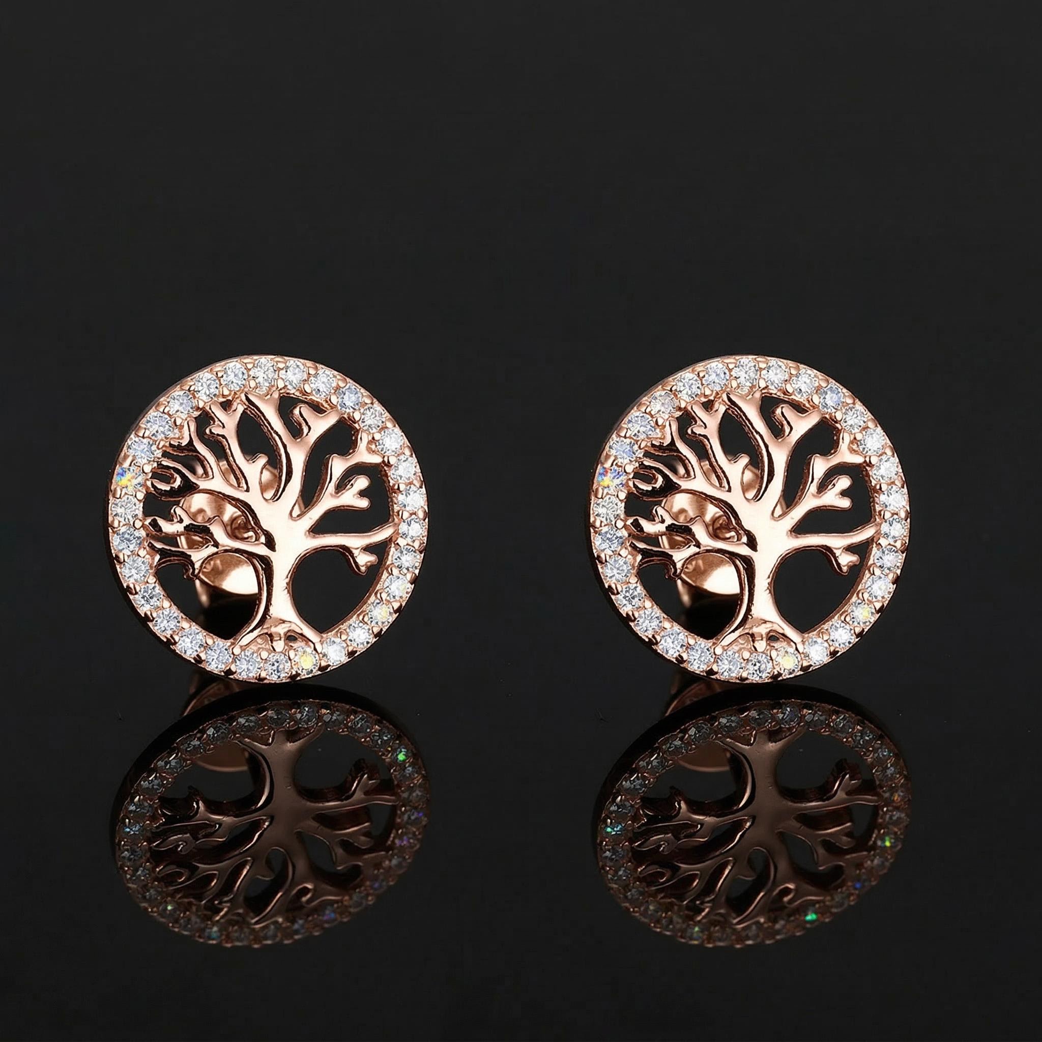 925s & Vvs Moissanite Life Tree Earrings Iced Out Shine With Street Luxury - Image 5
