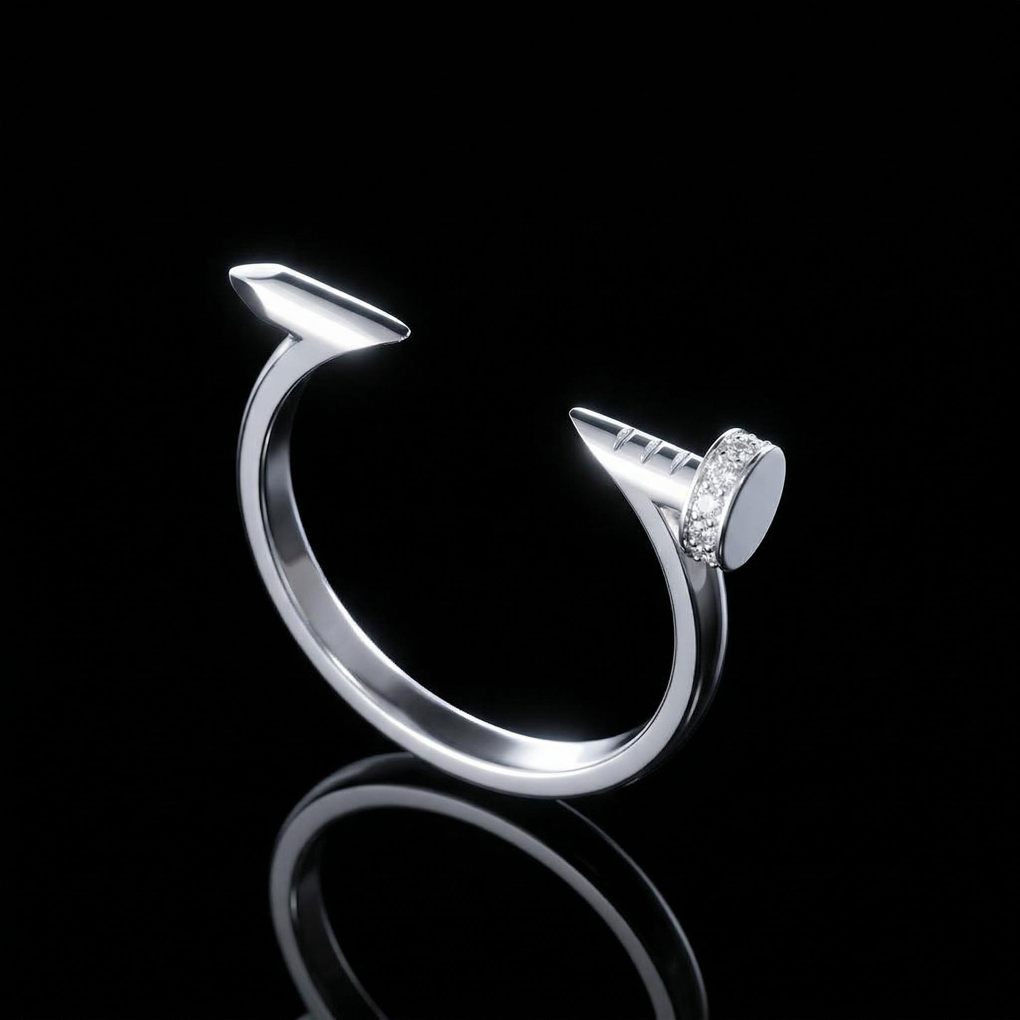 925s & Vvs Moissanite Nail Ring Iced Out Shine With Street Luxury - Image 3