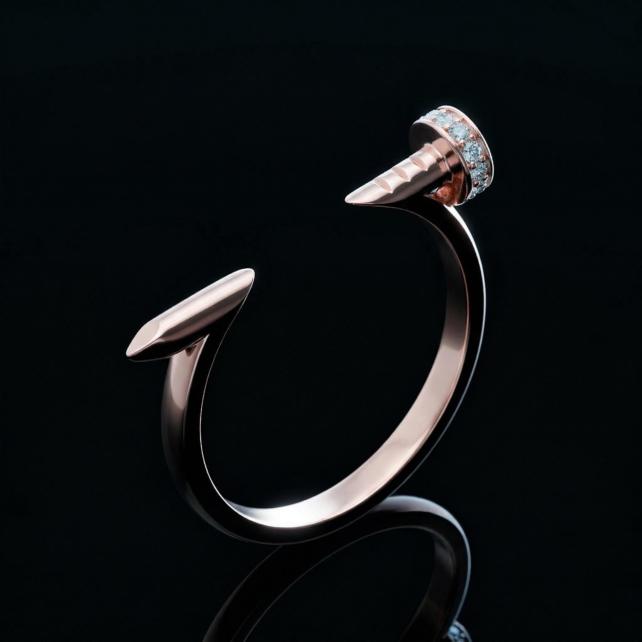 925s & Vvs Moissanite Nail Ring Iced Out Shine With Street Luxury - Image 6