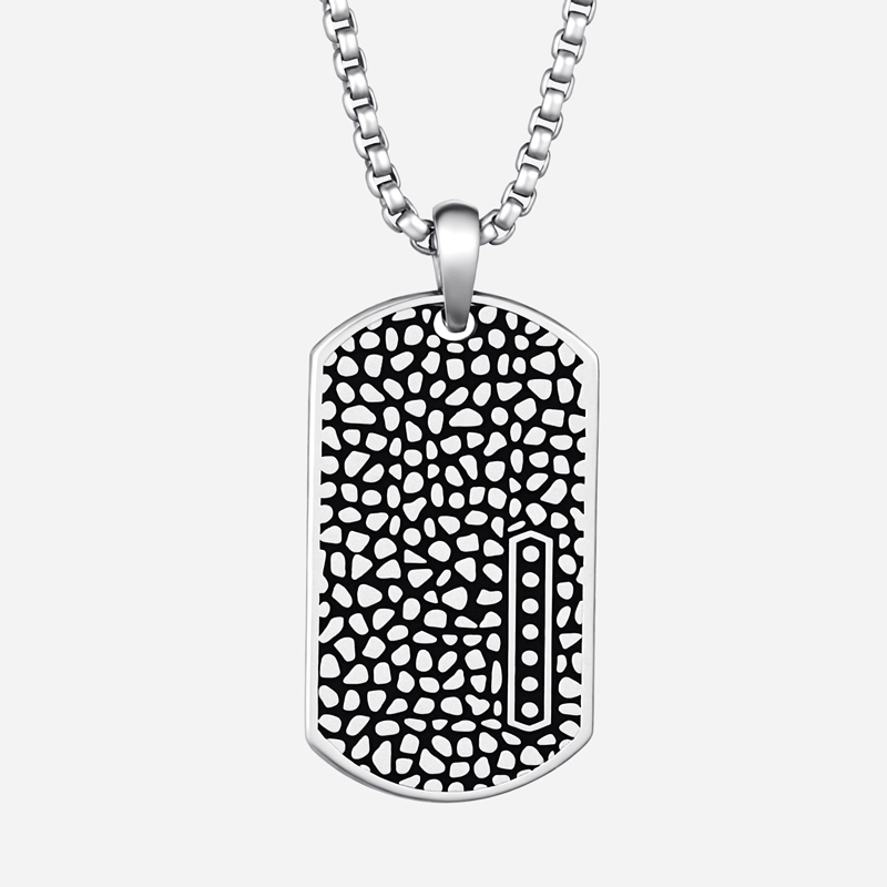 Dog Tag Reptile Matt Pendant Bold Statement Style With Street Luxury