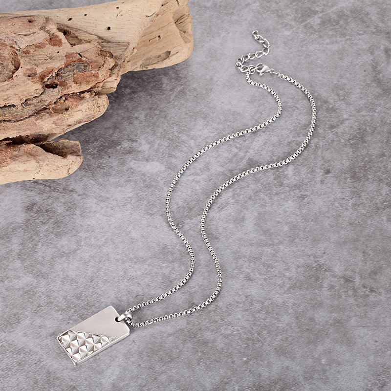 Pyramid Dog Tag Pendant Bold Statement Style With Street Luxury - Image 5
